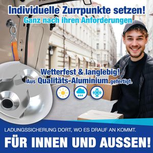 Produktbild für Airlineschiene NTG Zurrpunkt, Set, zum Schrauben, 10 Stück