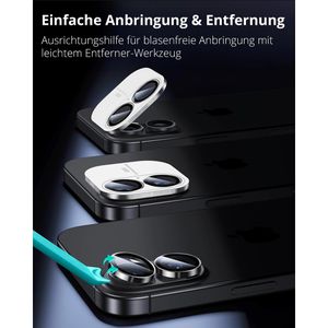 Produktbild für Kamera-Schutz ESR Armorite Kameralinsen, schwarz / transparent