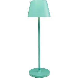 Tischlampe Rolf-Kern Club, türkis, LED, warmweiß