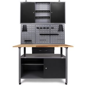 Werkbank Ondis24 Klaus, schwarz, 3-teilig