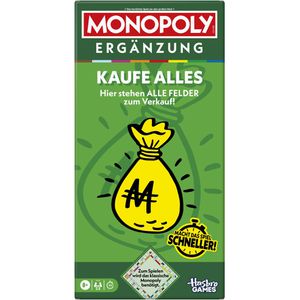 Brettspiel Hasbro G0720100, Monopoly Ergänzung - Kaufe alles