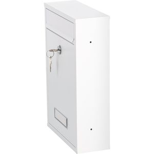 Produktbild für Briefkasten BASI BK 100M, weiß, aus Edelstahl