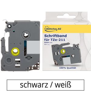 Schriftband Böttcher-AG für Brother TZe-211, 6mm