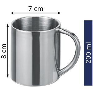 Produktbild für Thermobecher Böttcher-AG mit Henkel, silber