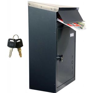 Produktbild für Briefkasten SafePost ScanPro 854 Tiamat, anthrazit, aus Stahl