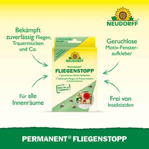 Produktbild für Fliegenfalle Neudorff Permanent Fliegenstopp, zum Ankleben