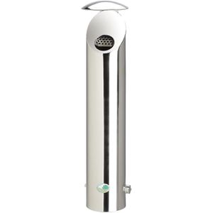 Produktbild für Aschenbecher VAR H53, 40402, silber poliert, Outdoor, mit Dach