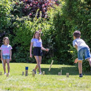 Produktbild für Wikinger-Schach Schildkröt Kubb, aus Pinienholz