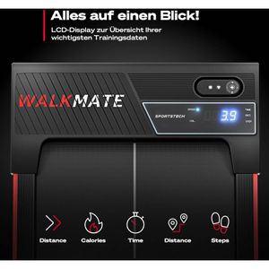 Produktbild für Walking-Pad Sportstech Walkmate, bis 5% manuelle Steigung