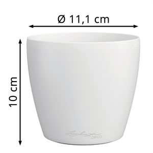 Produktbild für Übertopf Lechuza-DECO 10, weiß, Ø 11 x 10 cm