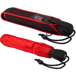 Produktbild für Regenschirm Euroschirm Light Trek, rot, sturmfest