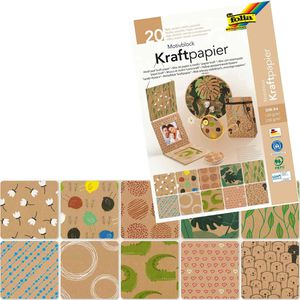 Produktbild für Motivpapier Folia 48898, Kraftpapier II, A4