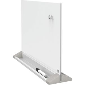 Produktbild für Glas-Magnettafel Nobo 1905265 Diamond Desktop, inkl. 2 Magnete