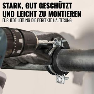 Produktbild für Rohrschelle Poppstar 1011303, W4, Schraubrohrschelle, Set