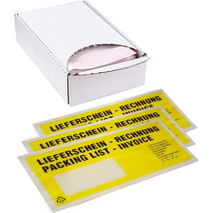 Produktbild für Lieferscheintaschen dm-folien Premium, DIN lang