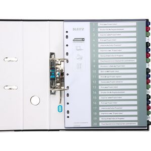 Produktbild für Register Leitz 1239 Style, A4 Überbreite, 1-20