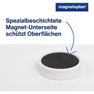 Produktbild für Magnete Magnetoplan Ergo Medium, weiß