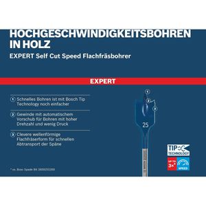 Produktbild für Flachfräsbohrer Bosch Expert Self Cut Speed, 2608902110