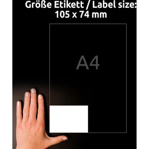 Produktbild für Folienetiketten Zweckform B3427-50 ultra-resistent