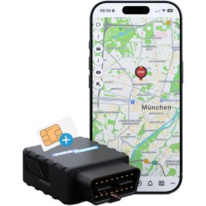 GPS-Tracker Yukatrack OBD2, 4G SIM, ohne Abo