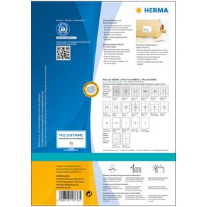 Produktbild für Adressetiketten Herma 10736 Special, Recycling, weiß