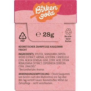 Produktbild für Kaugummis Birkengold Natur, Frucht