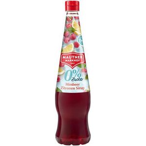 Produktbild für Sirup Mautner Himbeer-Zitrone 0%, zuckerfrei