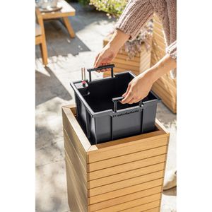 Produktbild für Übertopf Lechuza PALO 45 high, braun, 44 x 77 x 44 cm