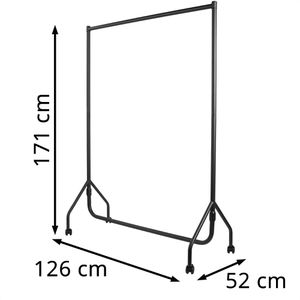 Produktbild für Garderobenständer Böttcher-AG schwarz