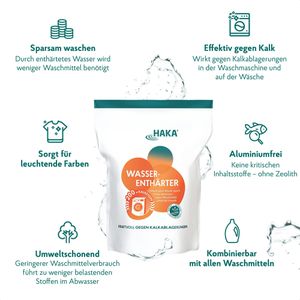 Produktbild für Wasserenthärter HAKA für die Waschmaschine, Pulver