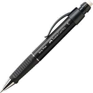 Druckbleistift Faber-Castell Grip Plus, schwarz, Kunststoff