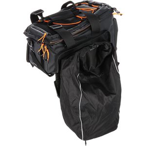 Produktbild für Gepäckträgertasche Basil Miles XL MIK2.0, schwarz-orange