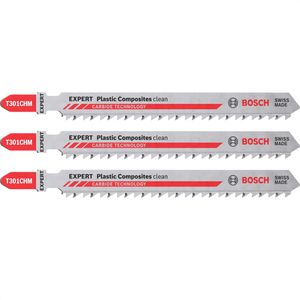 Produktbild für Stichsägeblätter Bosch Expert Plastic Composites Clean T301CHM