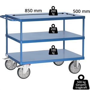 Produktbild für Tischwagen Fetra 2420B, aus Metall