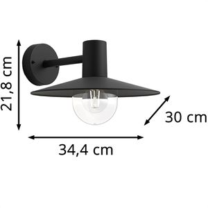 Produktbild für Wandleuchte Philips Skua, aus Aluminium, für außen (IP44)