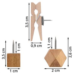 Produktbild für Pinnadeln Böttcher-AG Kopf aus Holz