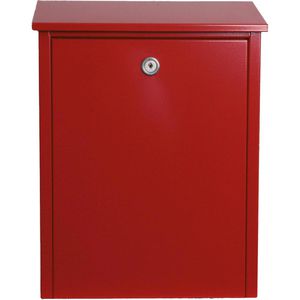 Produktbild für Briefkasten Allux 200, rot, aus Stahl