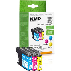 Produktbild für Tinte KMP B61CMYV für Brother LC-125XLRBW Value Pack