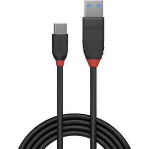 Produktbild für USB-Kabel Lindy Black Line 36916, USB 3.1, 1 m