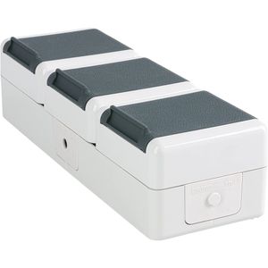 Produktbild für Steckdose Jung 8230 W, WG 800, IP44, Aufputz