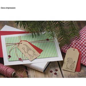 Produktbild für Motivstempel Rayher 29239000 Wichtel Theo, aus Holz