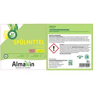 Produktbild für Spülmittel AlmaWin Zitronengras, mikroplastikfrei, Konzentrat