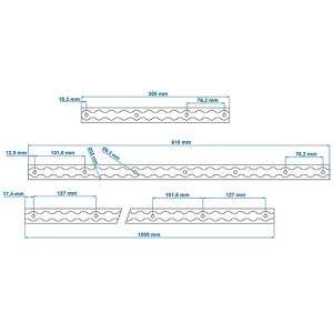 Produktbild für Airlineschiene ProPlus 342176, zum Kleben &amp; Schrauben