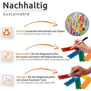 Produktbild für Magnetschilder ECENCE 23010101, 5 Farben