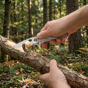 Produktbild für Taschenmesser True-Utility Skeletonknife, silber