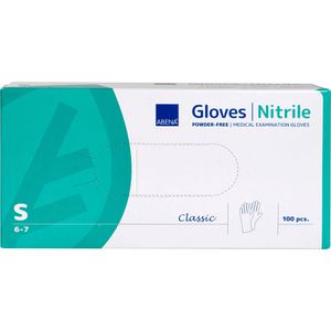 Produktbild für Einmalhandschuhe Abena Classic, weiß, 100 Stück
