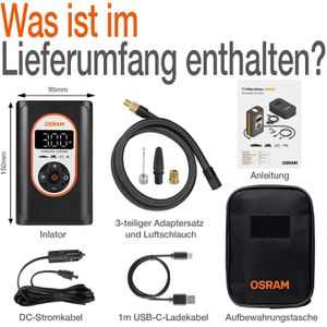 Produktbild für Luftpumpe OSRAM TYREinflate 4000, mit Akku
