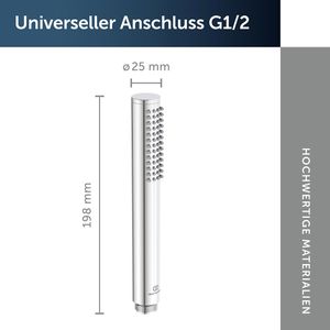 Produktbild für Handbrause Ideal-Standard Idealrain Atelier BC774AA, verchromt