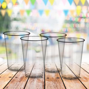 Produktbild für Trinkbecher Papstar 16176 pure glasklar PLA