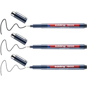 Produktbild für Fineliner Edding 1800 profipen, 4-1800-3